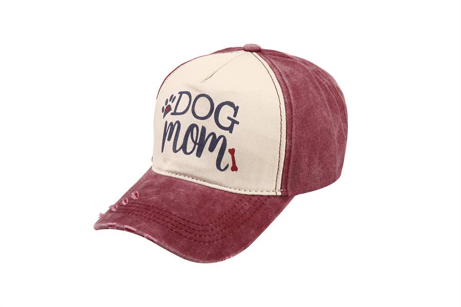 Dog Mom- Ladies Adjustable Baseball Hat