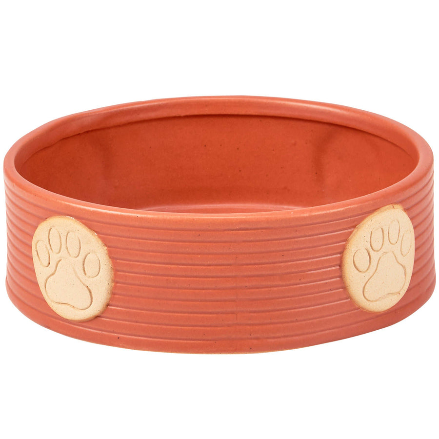 Large Paw Print Pet Stoneware Bowl