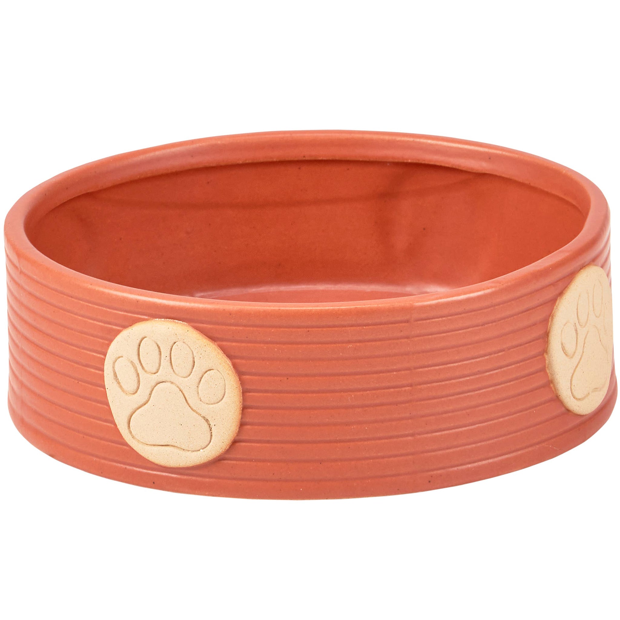 Large Paw Print Pet Stoneware Bowl
