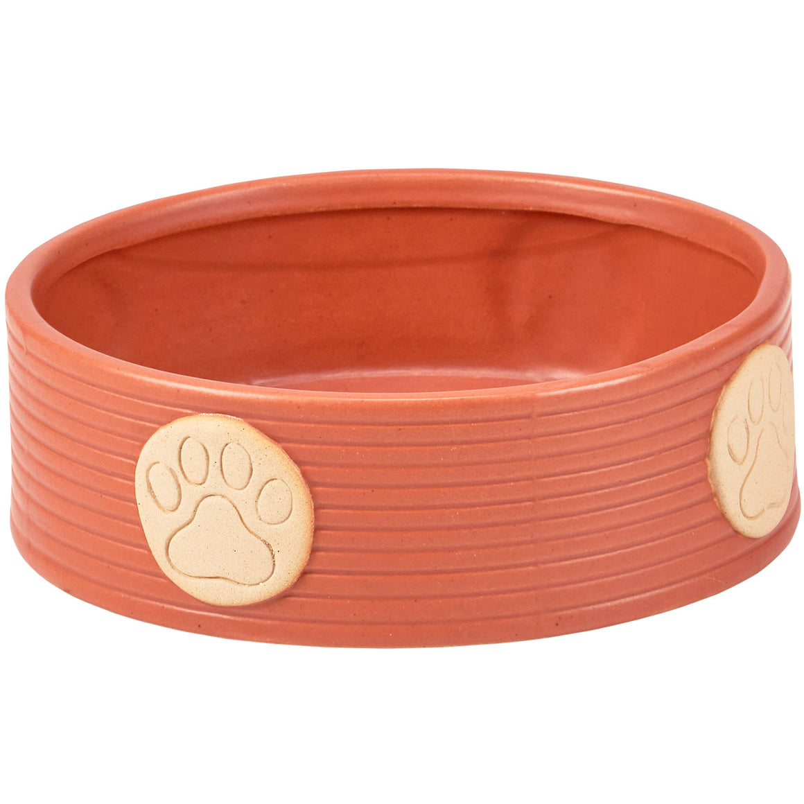 Large Paw Print Pet Stoneware Bowl