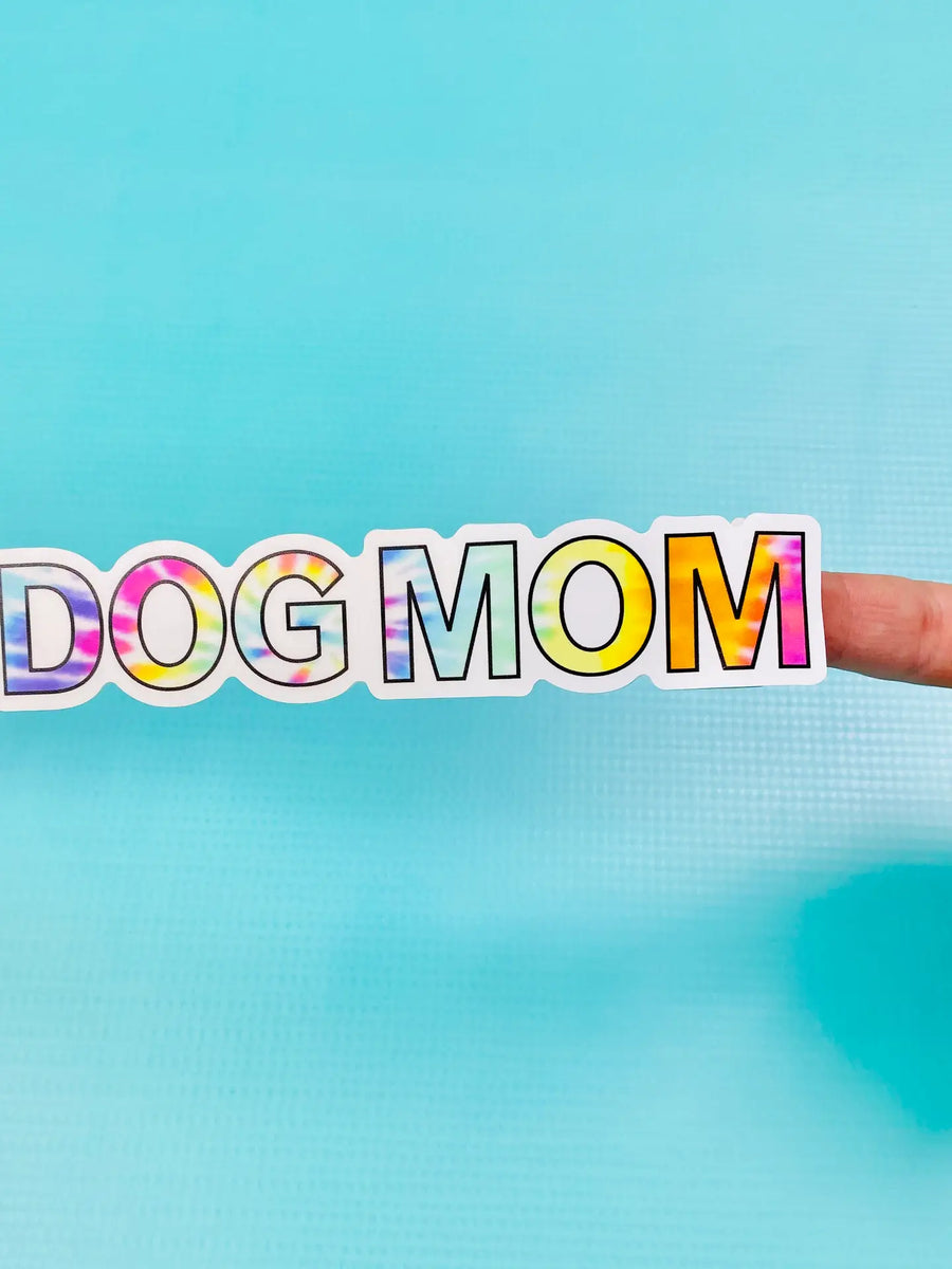Sticker-Dog Mom Tye Dye