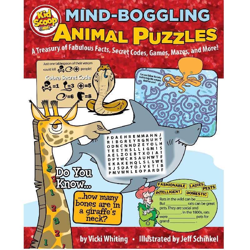 Activity Book - Mind-Boggling Animal Puzzle
