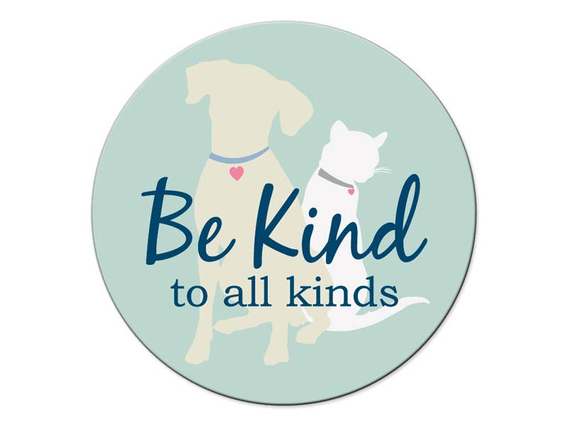 Be Kind to All Kinds- Car Coaster