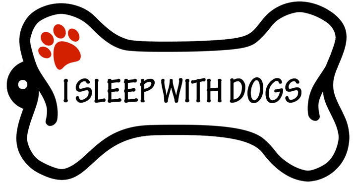 I Sleep With Dogs -Bone Shaped Keychain