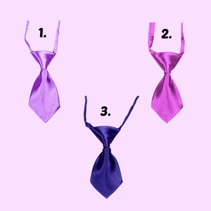 Small Purple Pet Neck Ties