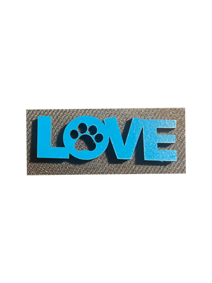 Love (paw print)- Tiny Word Magnet