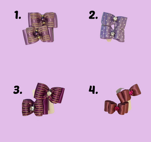Purple Bow Sets