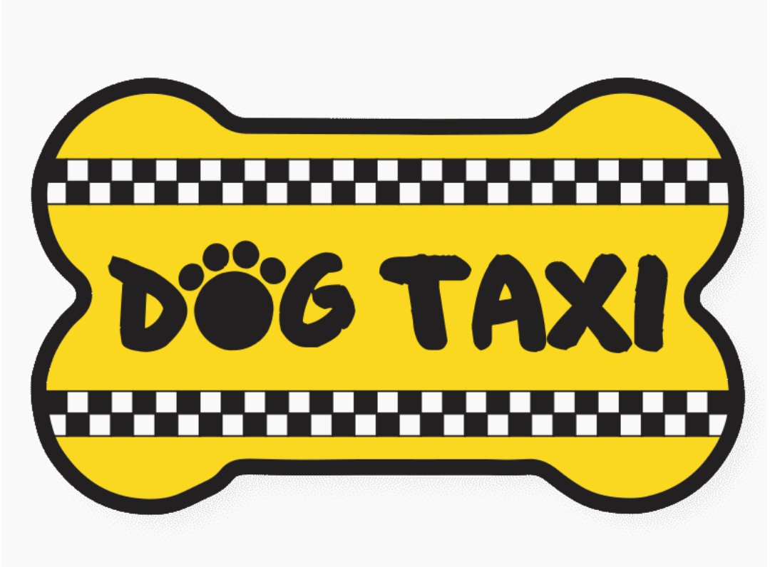 Dog Taxi- Bone Shaped Car Magnet