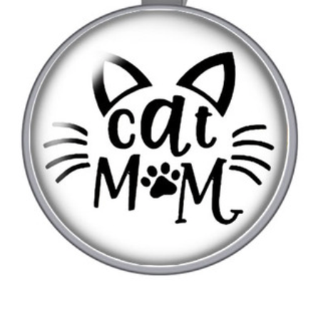 Cat Mom- Bubble Keychain