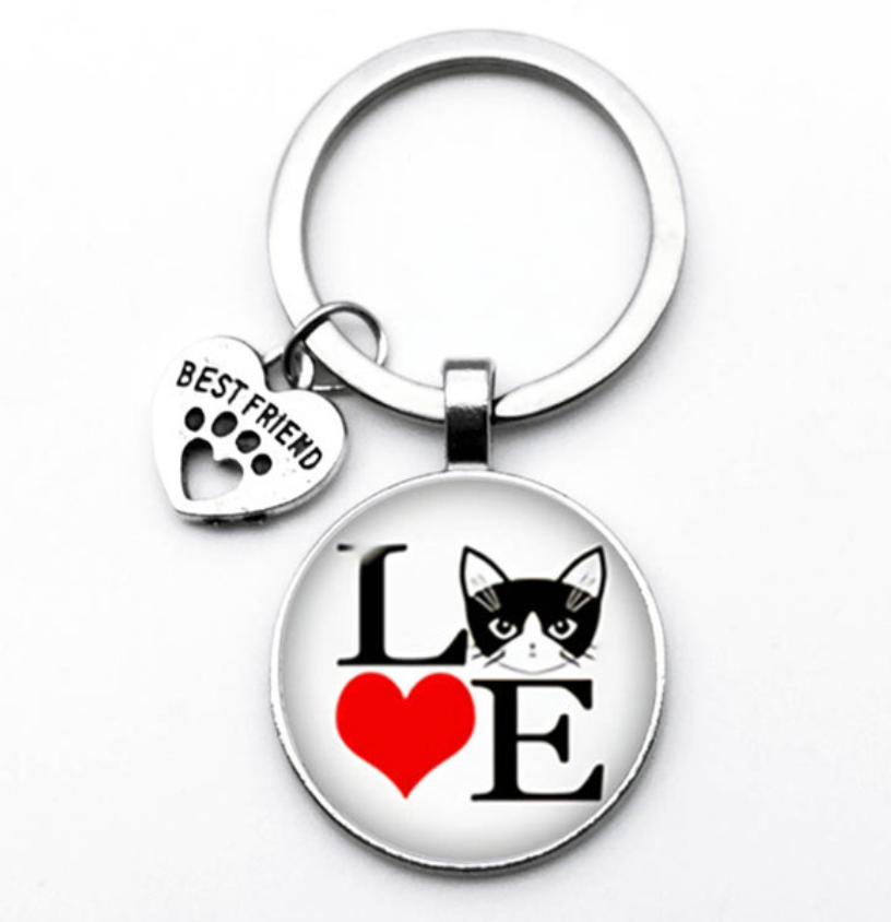 Love Cat- Bubble Keychain