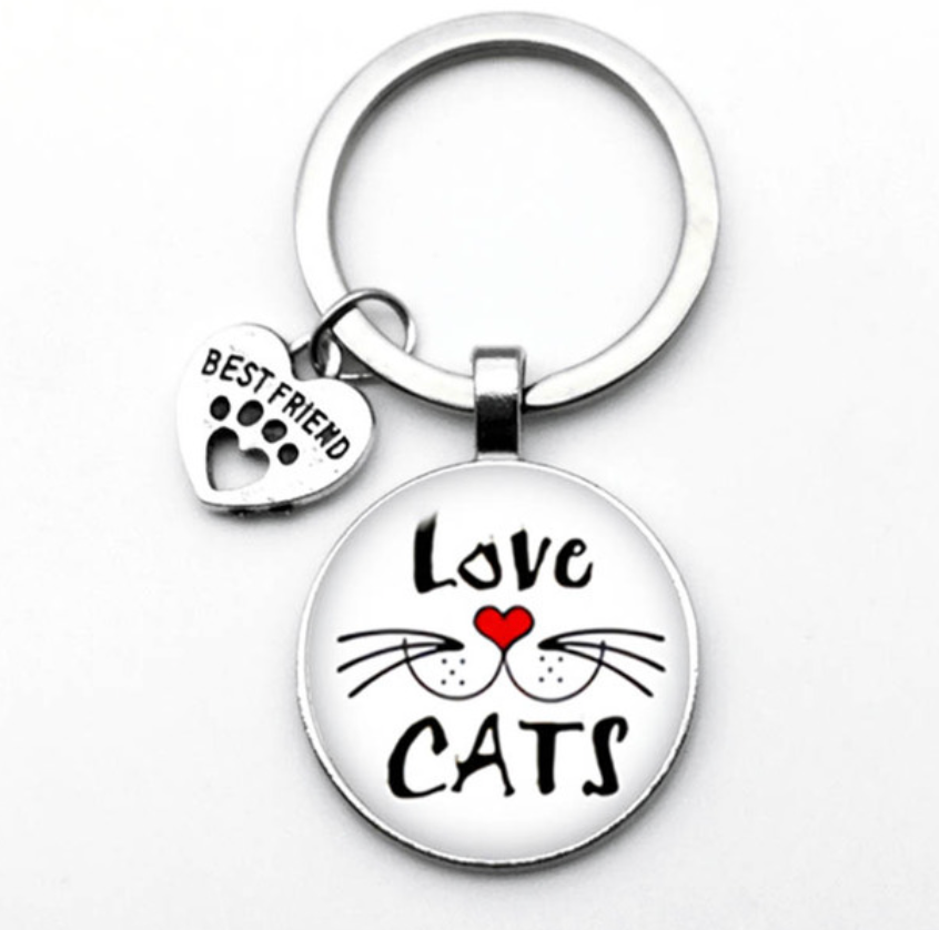 Cat Whiskers- Bubble Keychain