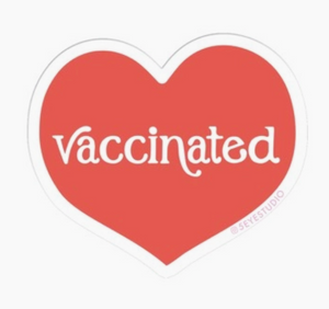 Vaccinated Heart - Vinyl Sticker