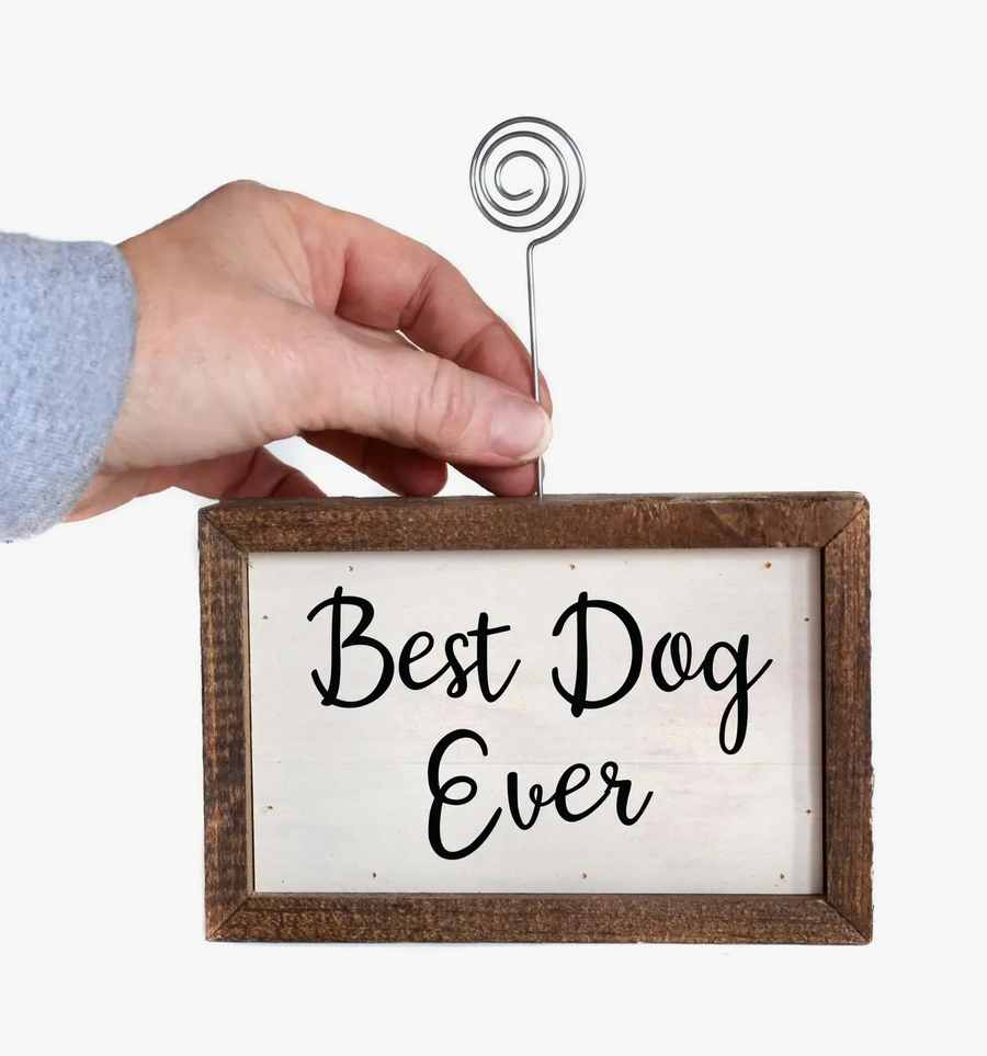 Best Dog Ever-Tabletop Picture Frame Block