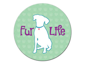 Fur Life (Dog)- Car Coaster