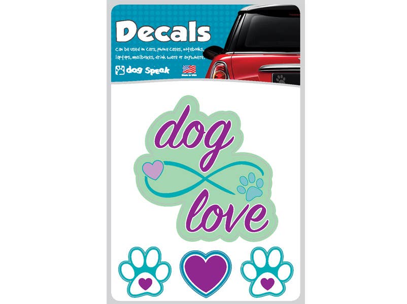 Dog Love (Infinity)- Vinyl Sticker Sheets