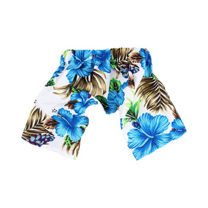 Blue Hibiscus Hawaiian- Pet Board Shorts