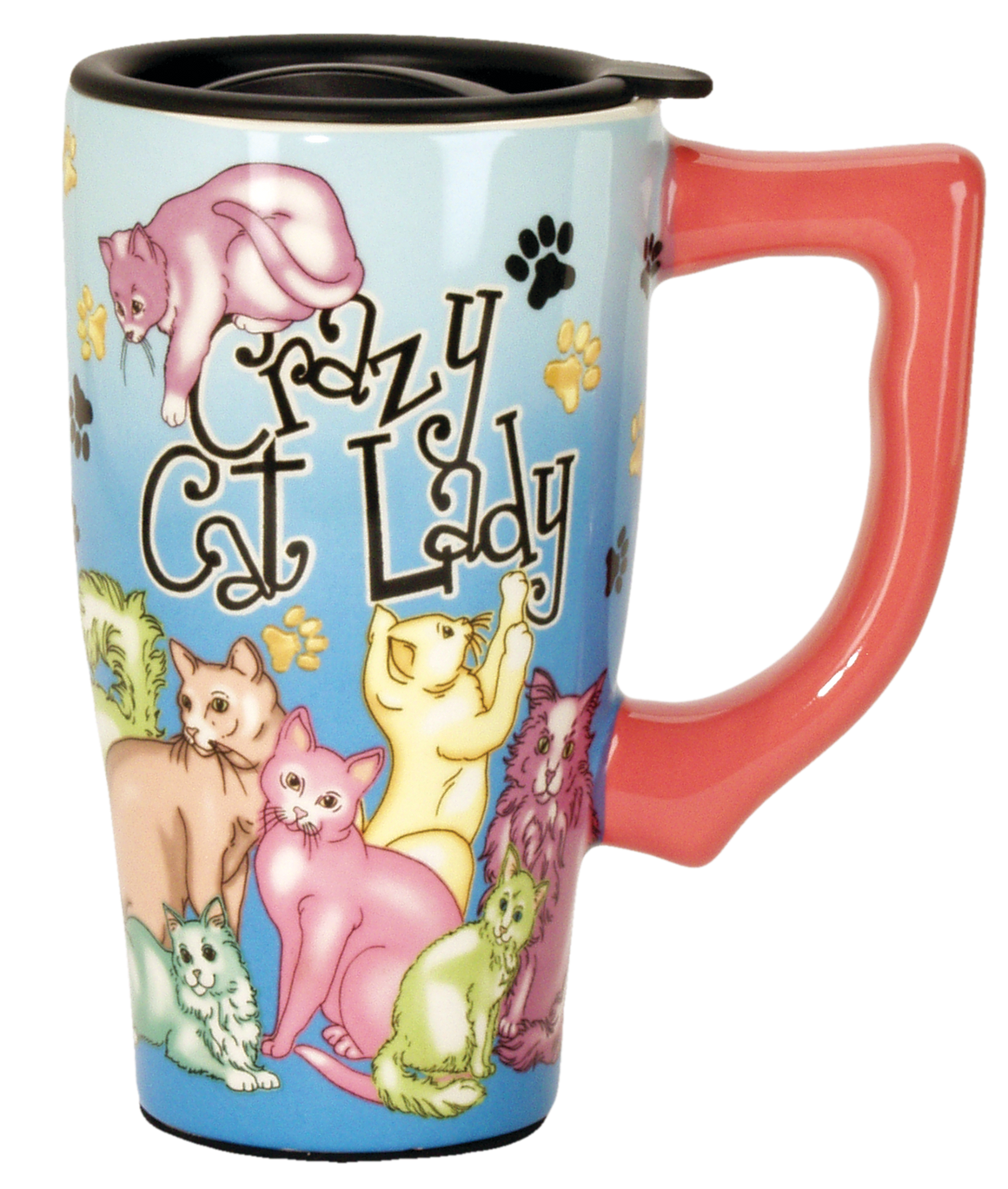 Crazy Cat Lady- Ceramic Travel Mug
