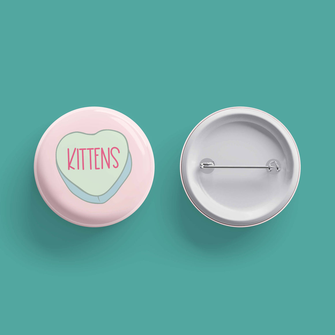 Kittens Heart -Pinback Button