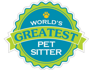 World's Greatest Pet Sitter-Vinyl Sticker